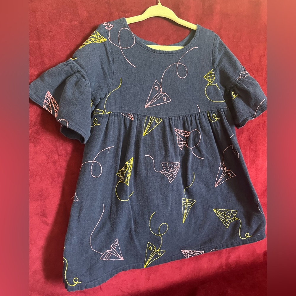 Cat & Jack Paper Airplane Dress 4T